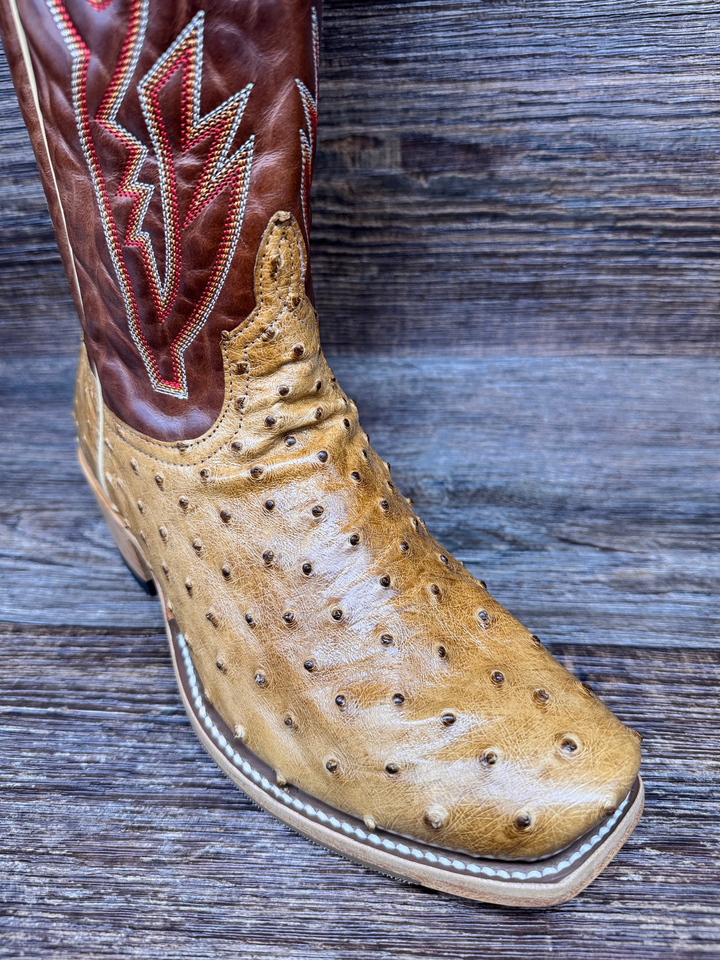 HP9534 Men's Top Hand Genuine Full Quill Ostrich Western Boots by Horse Power