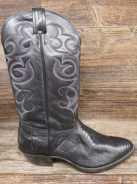 150130403 Men's Genuine Lizard R Toe Western Boots by Nocona