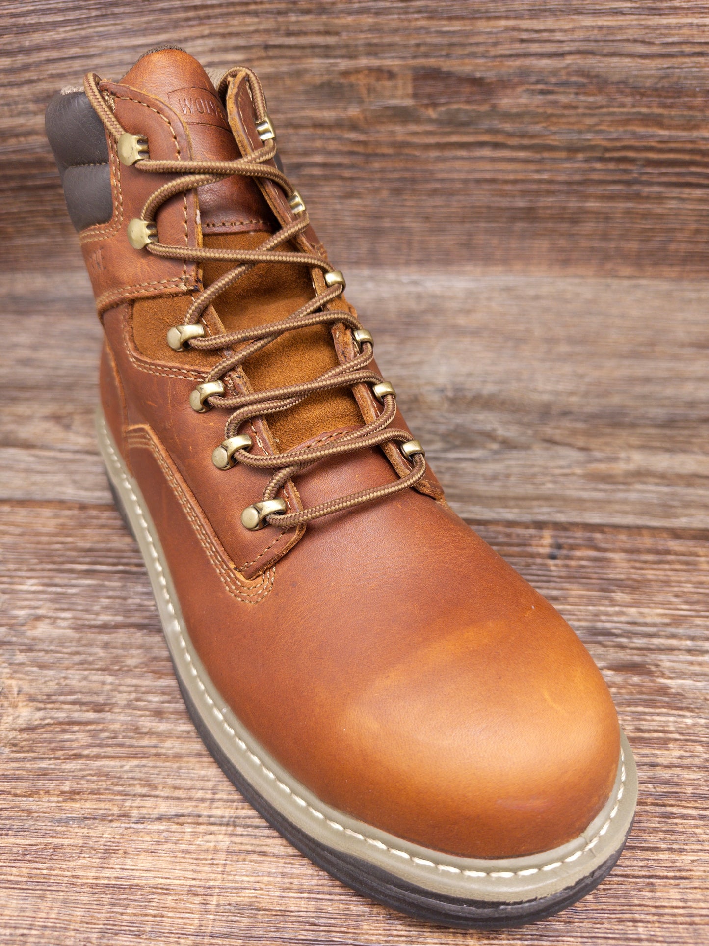 W02419 Men's Steel Toe 6 inch Lace Up Work Boot by Wolverine