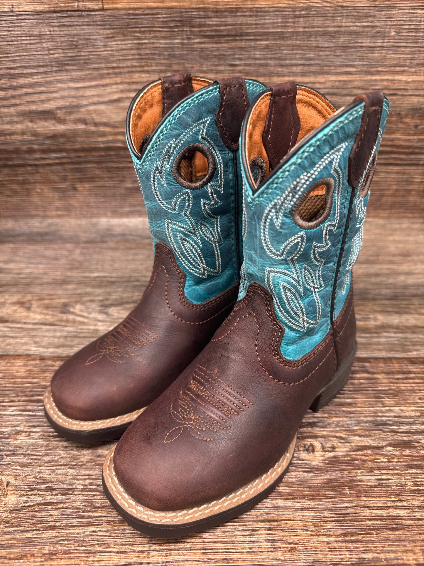 JK7524 Kid's Bowline Jr Square Toe Western Boots by Justin