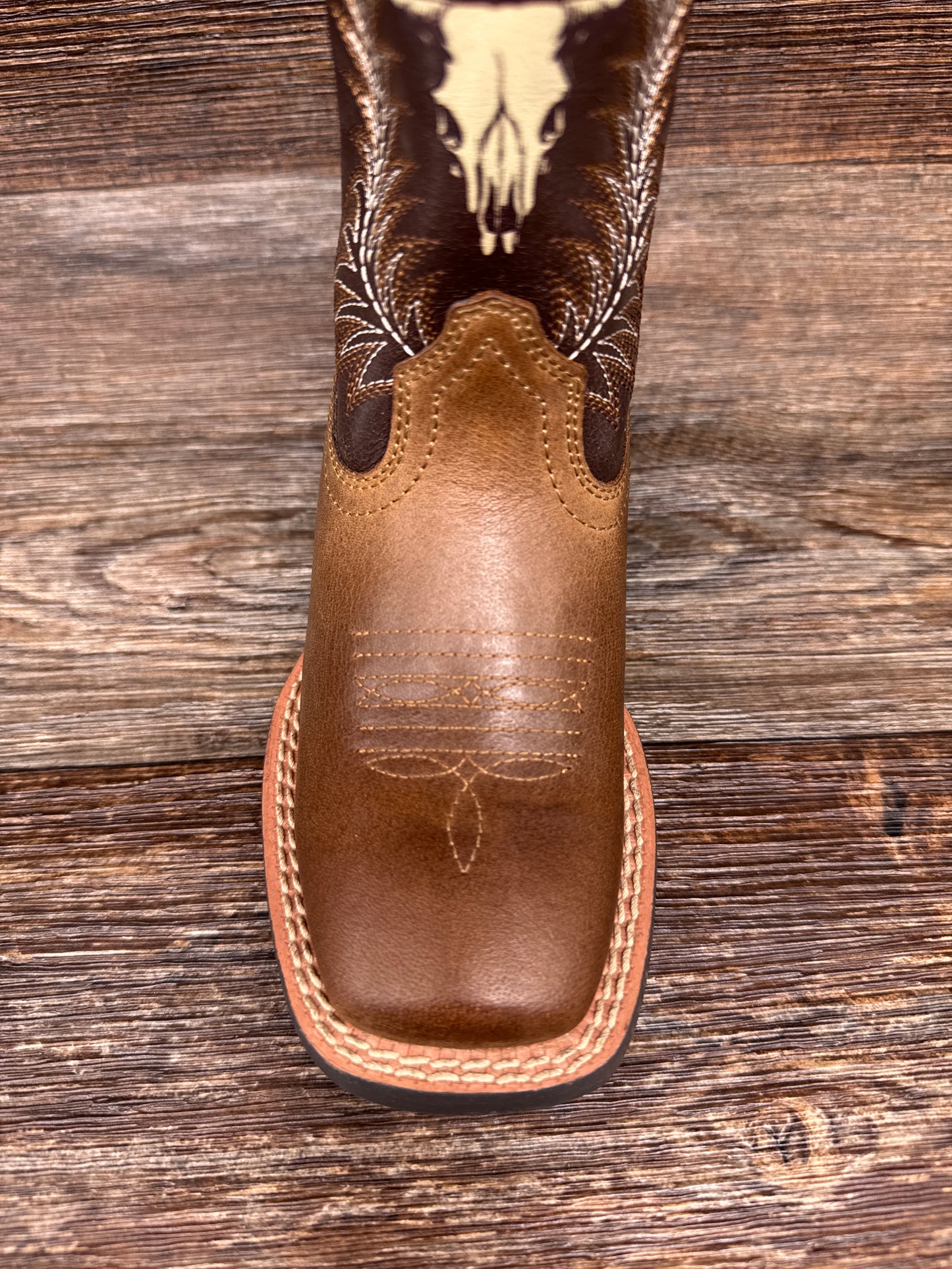 10063827 Kids Stampede Square Toe Western Boot by Ariat