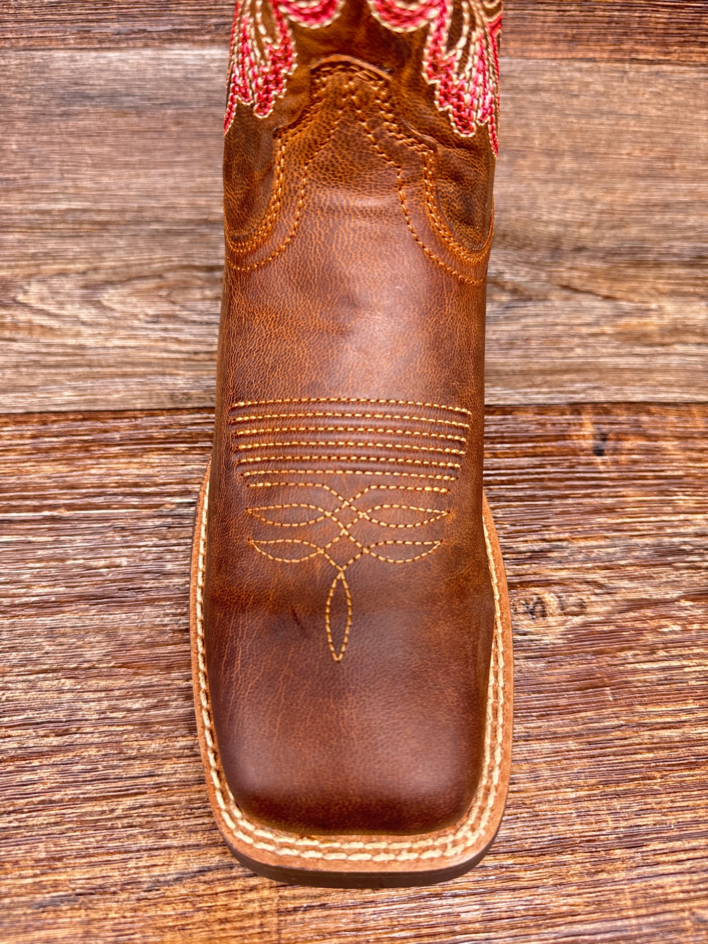10064078 Women's Round Up Stretch Fit Square Toe Boot by Ariat