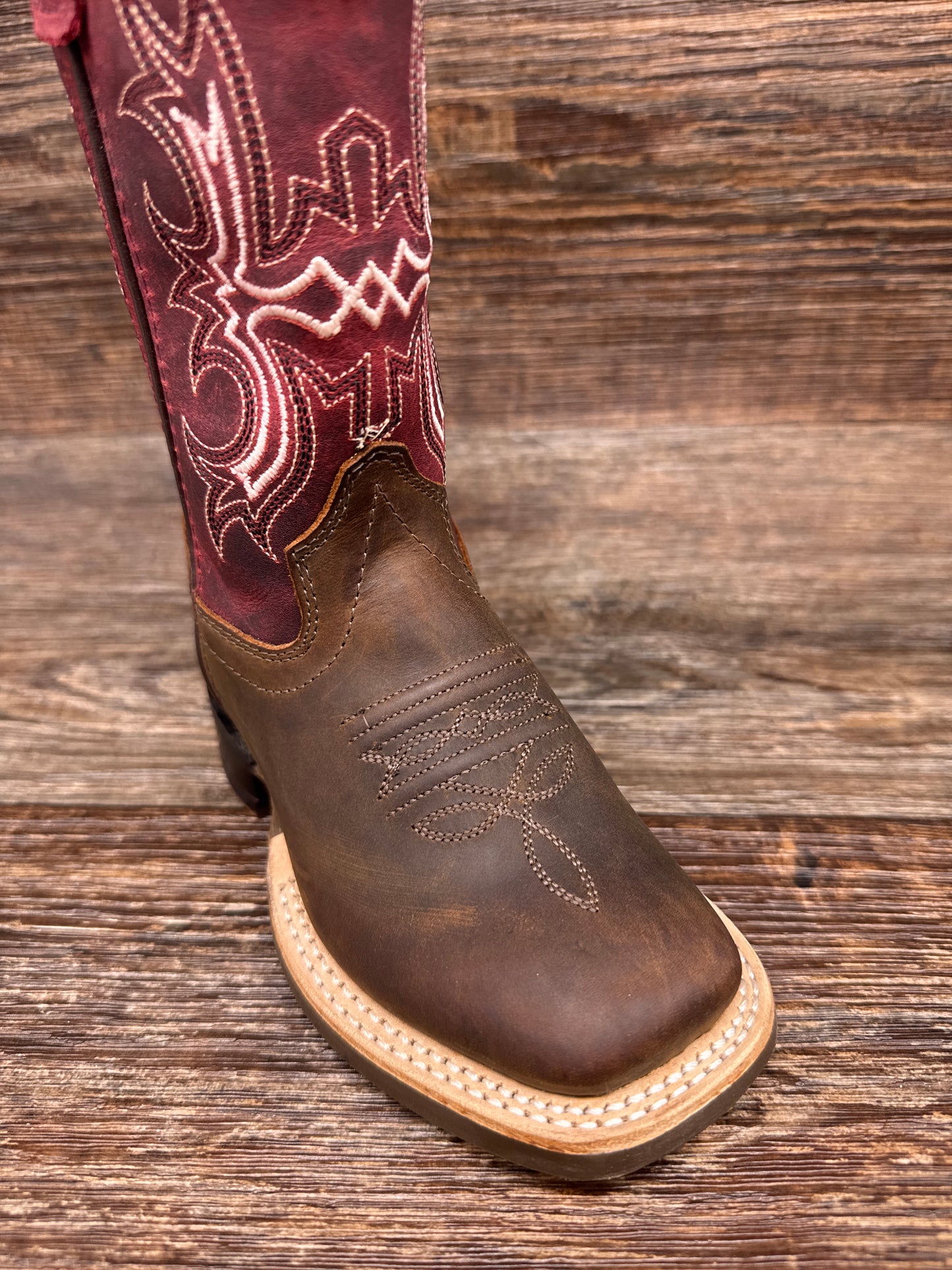 BSC1973 Kid's Square Toe Western Boot by Old West