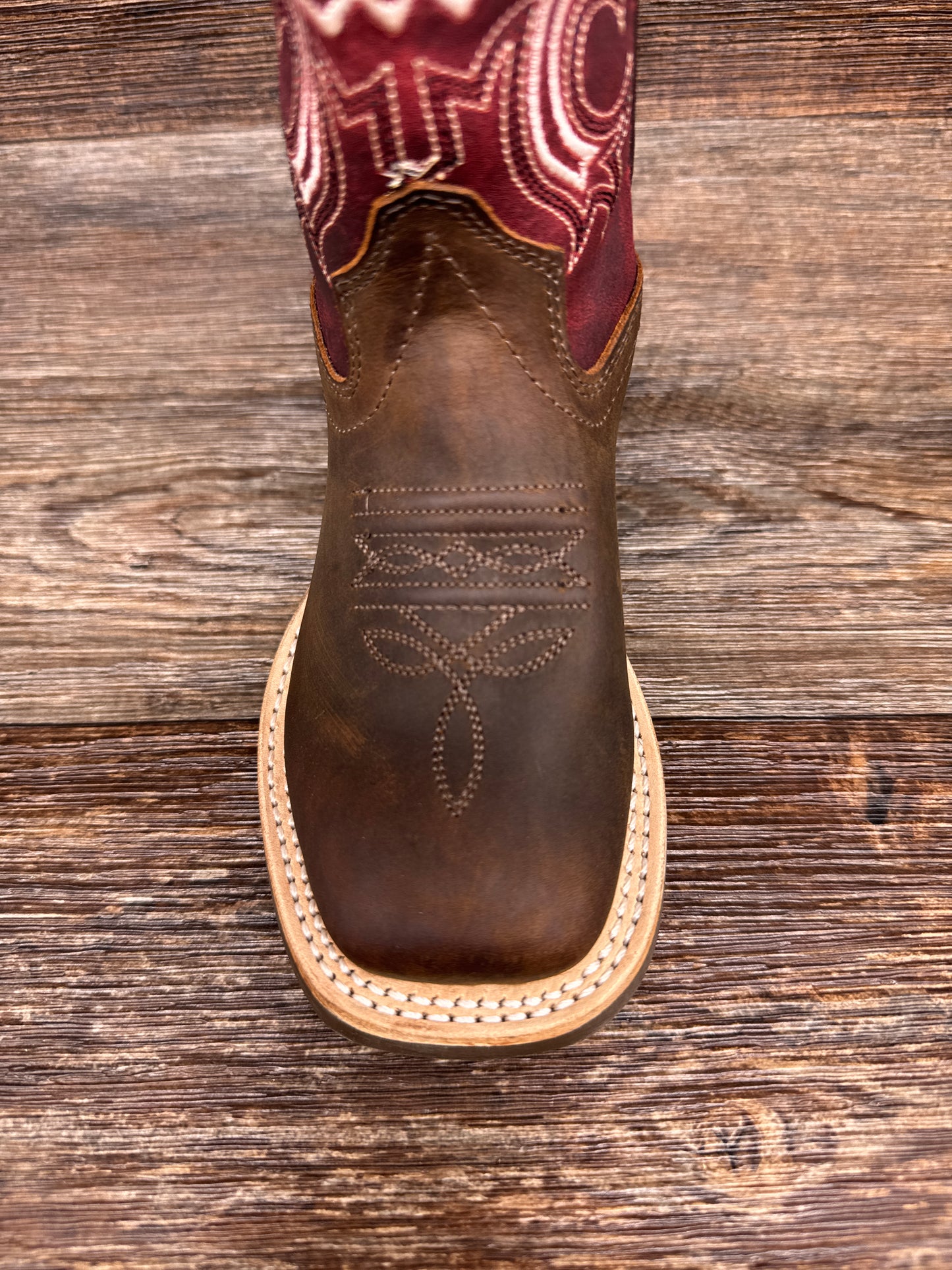 BSC1973 Kid's Square Toe Western Boot by Old West