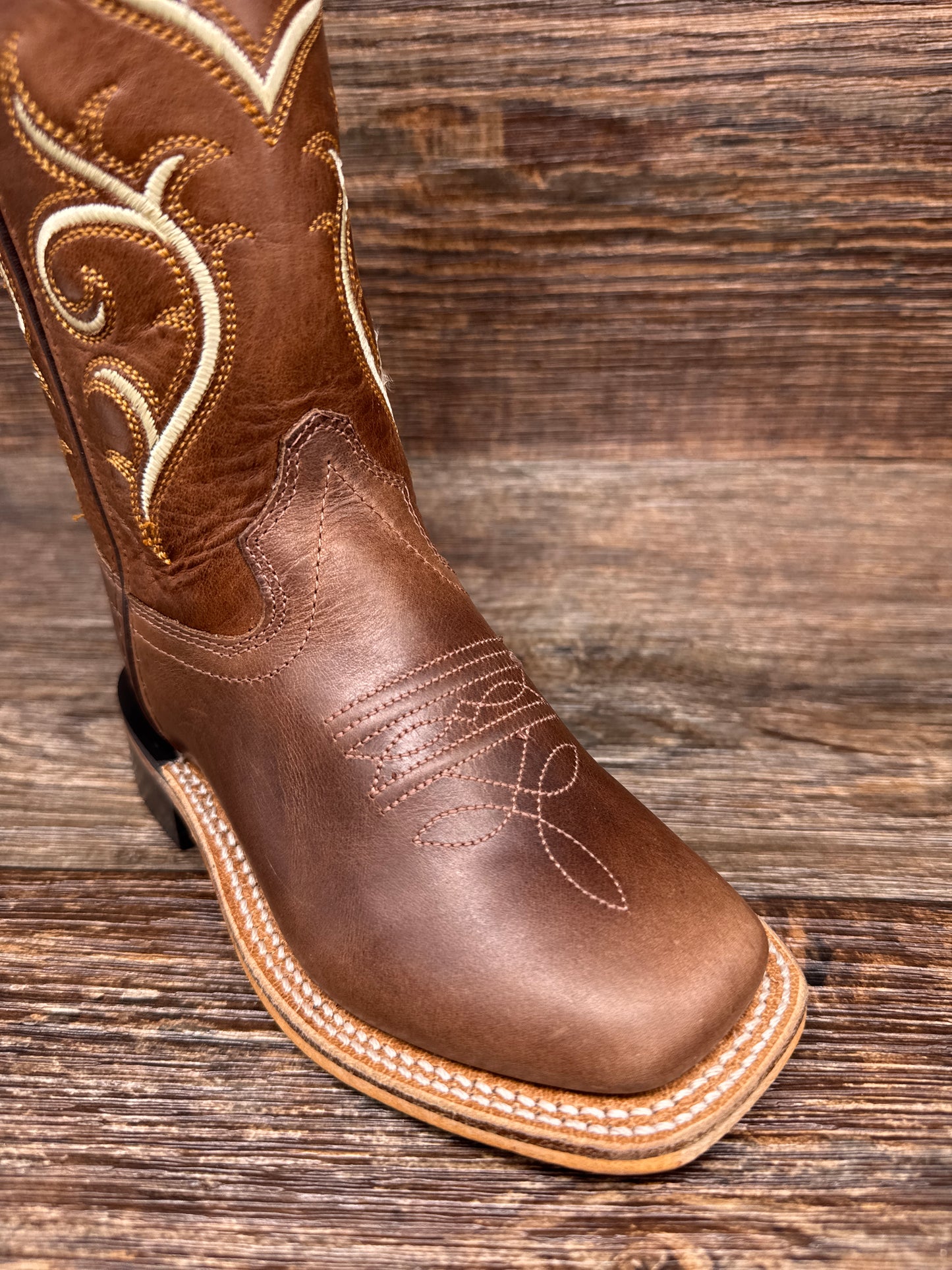 BSC1807 Kid's Square Toe Western Boot by Old West