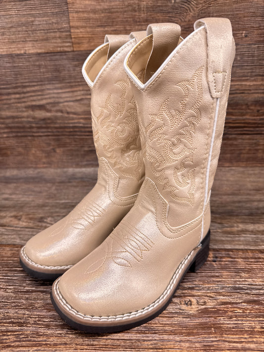VB9171 Kid's Pearl Square Toe Western Boots by Old West