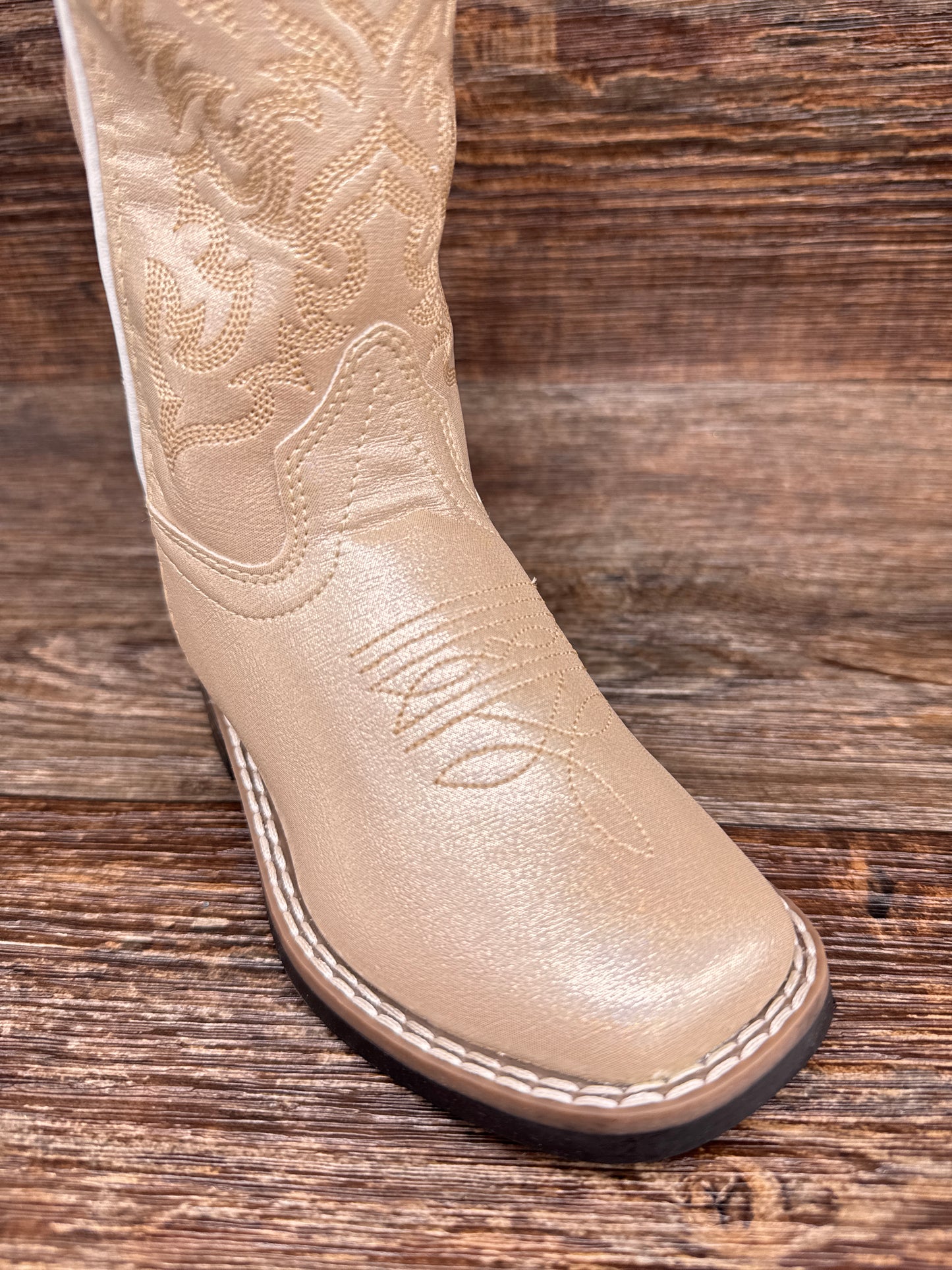 VB9171 Kid's Pearl Square Toe Western Boots by Old West