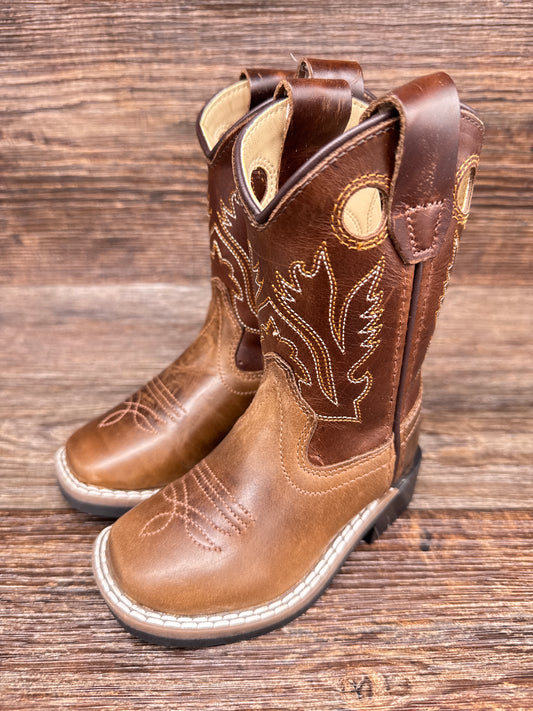 BSI1807 Toddler's Square Toe Western Boots by Old West