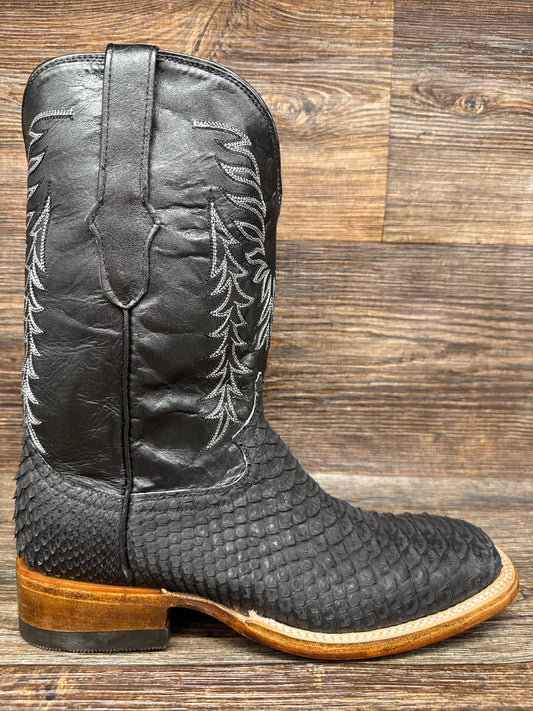 Q800 Men's Genuine Python Square Toe western Boot by Cowtown