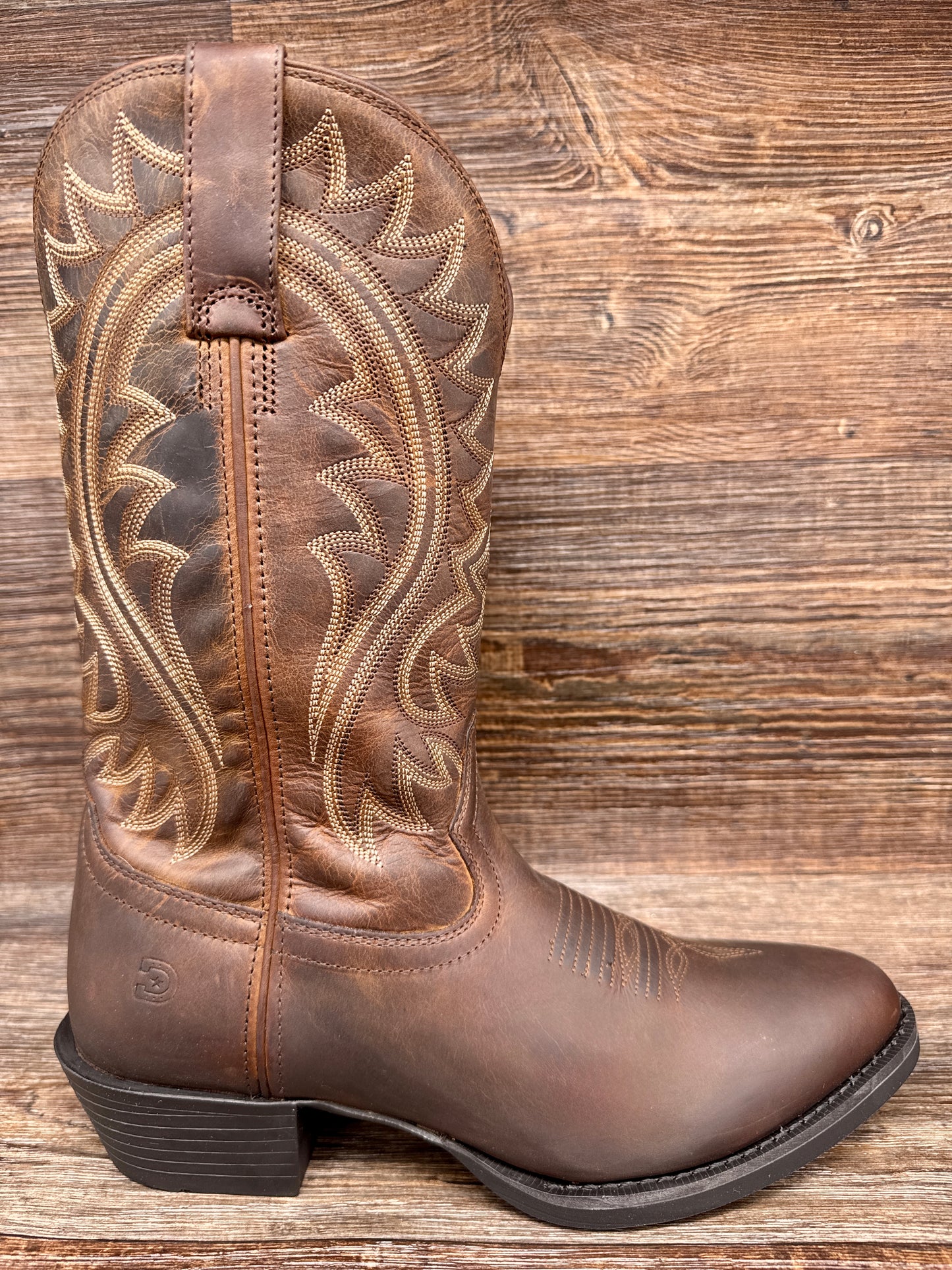 DDB0487 Shyloh Distressed Brown Western Boot by Durango