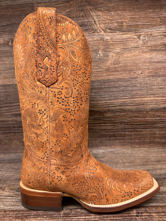 A4592 Women's Square Toe Floral Print Western Boots by Corral