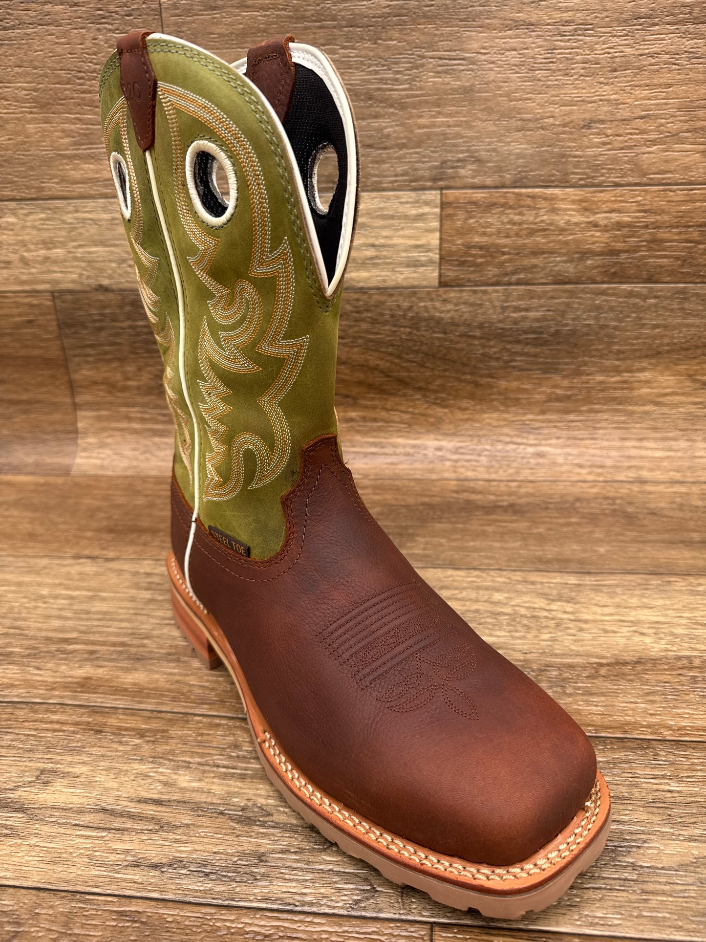 WK4204 Men's Steel Toe Waterproof Square Toe Work Boot by Justin