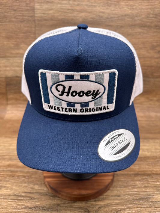 2411T-NVWH Sudan Navy/White Cap with Patch by Hooey