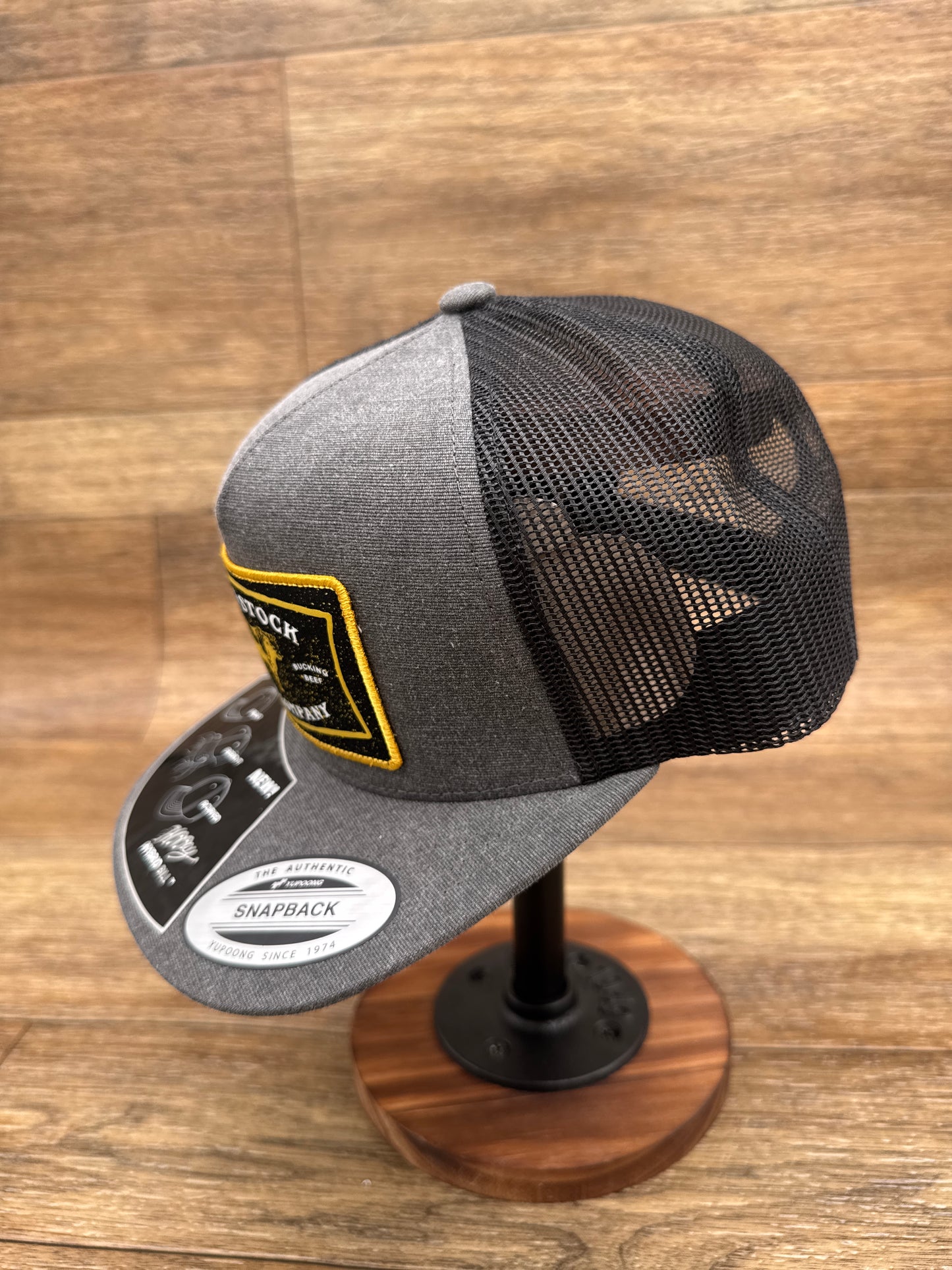 2158T-CHBK Rank Stock Grey/Black Cap by Hooey