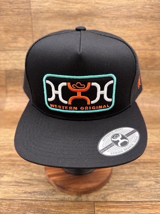 2559T-BK Loop Black Rectangle Patch Cap by Hooey