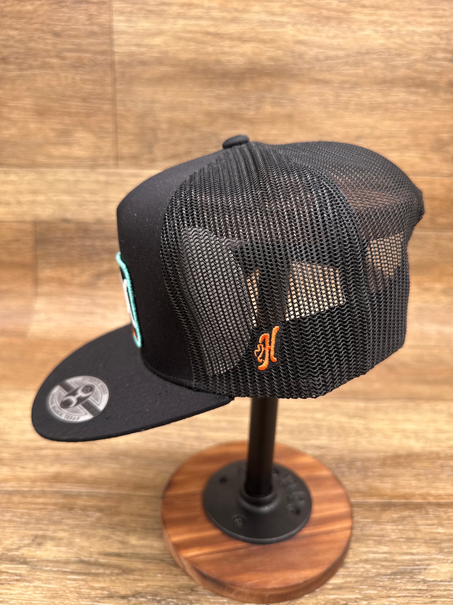 2559T-BK Loop Black Rectangle Patch Cap by Hooey