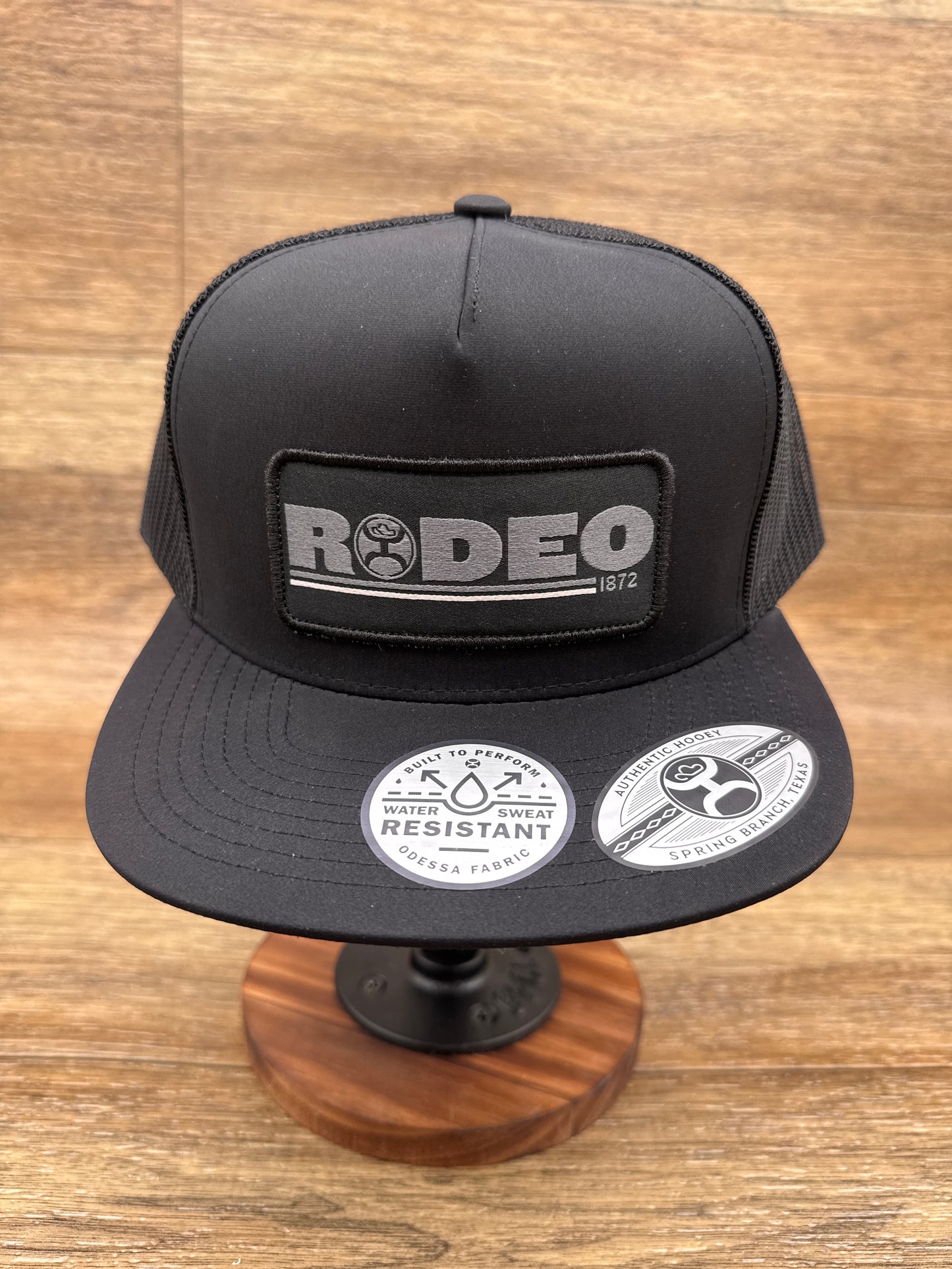 2154T-BK Rodeo Grey & Black Cap by Hooey