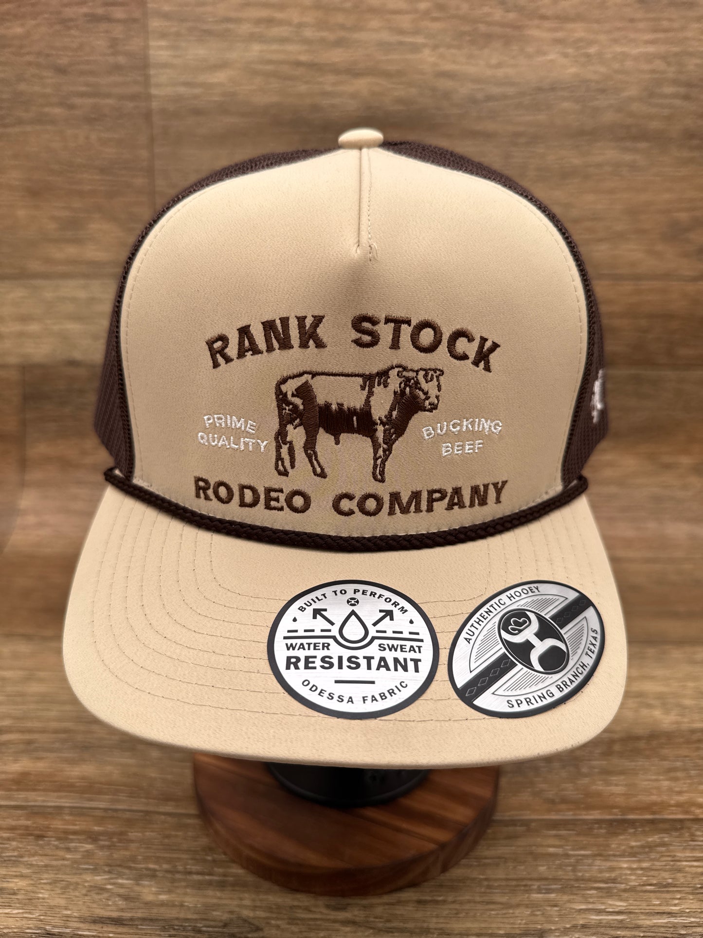2562T-TNBR Rank Stock Brown & Tan Cap by Hooey