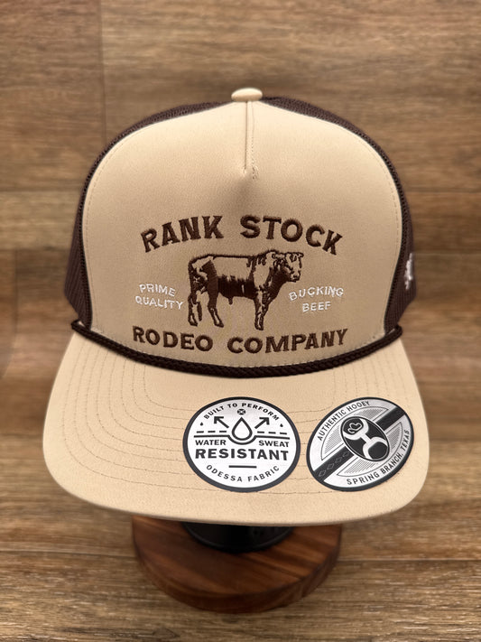 2562T-TNBR Rank Stock Brown & Tan Cap by Hooey