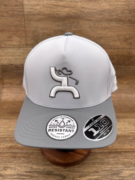 2525T-GY Cowboy Golf Grey Cap by Hooey