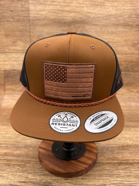 2510T-BRBK Liberty Roper Brown & Black Cap by Hooey