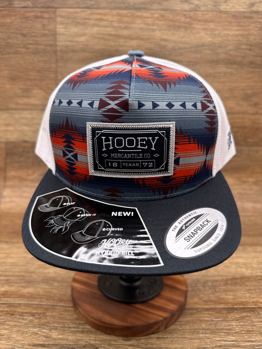 2502T-NVWH Doc Navy Aztec Cap by Hooey