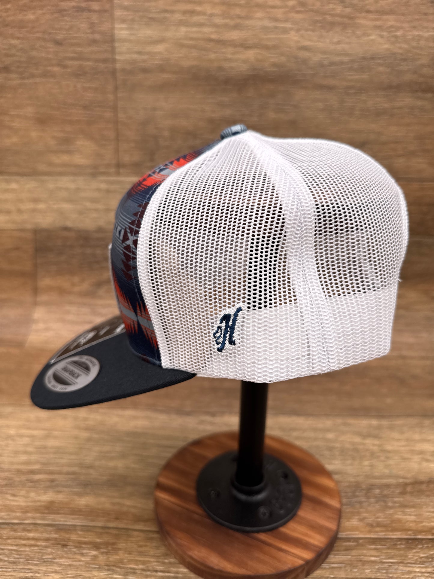 2502T-NVWH Doc Navy Aztec Cap by Hooey