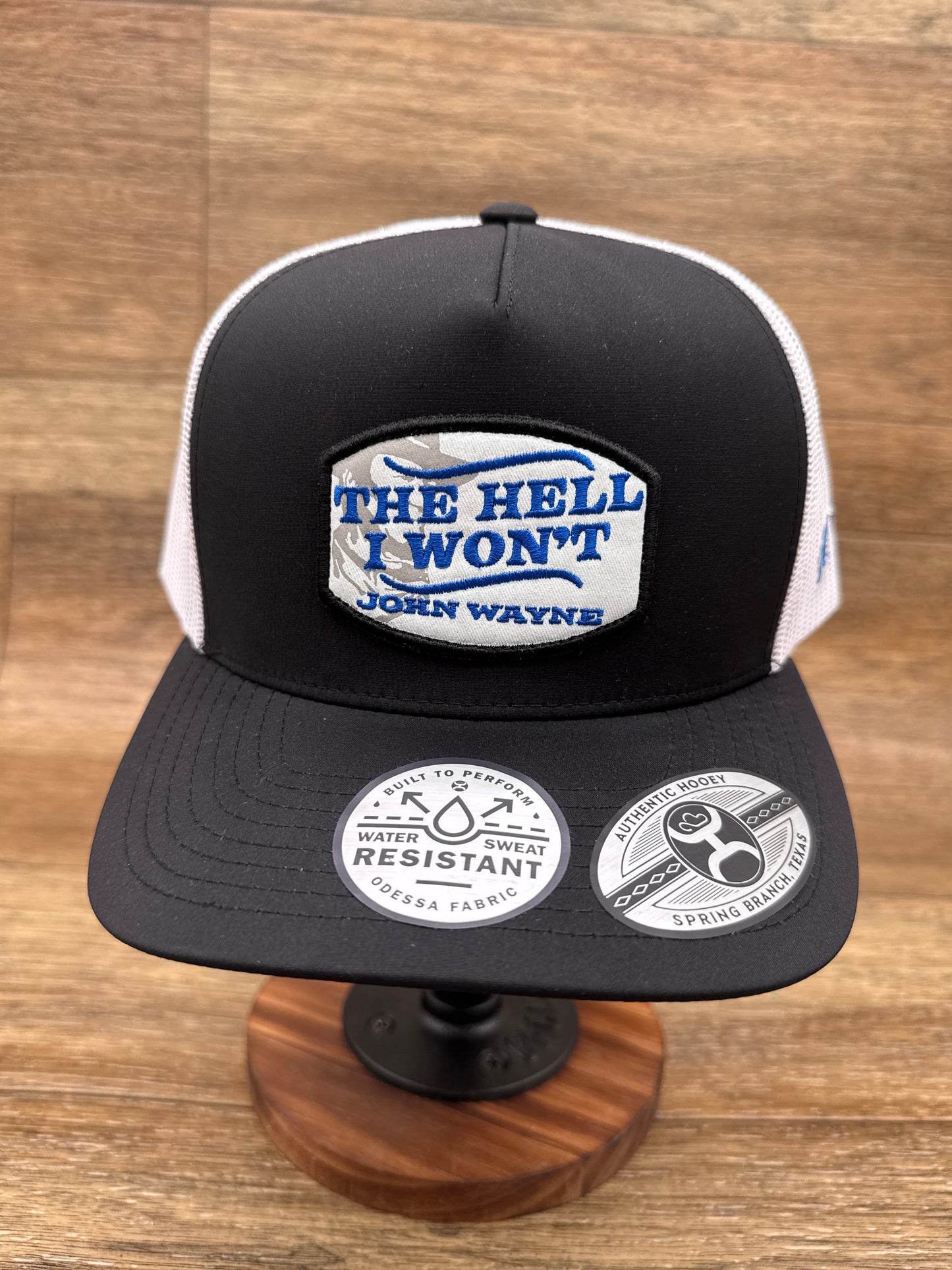 2364T-BKWH John Wayne White/Black Cap by Hooey