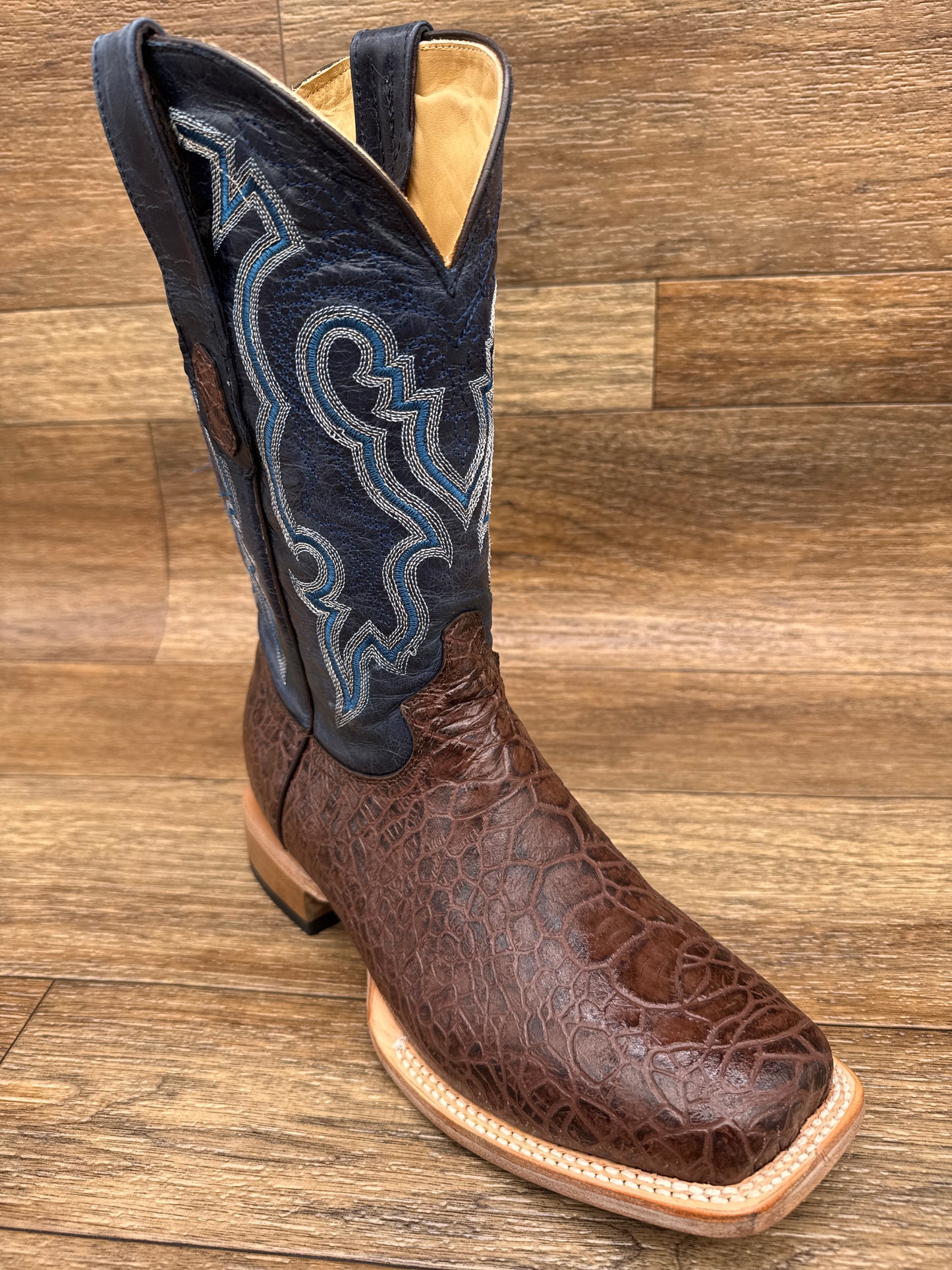 Q6044 Men's Faux Sea Turtle Cowhide Western Boots by Cowtown