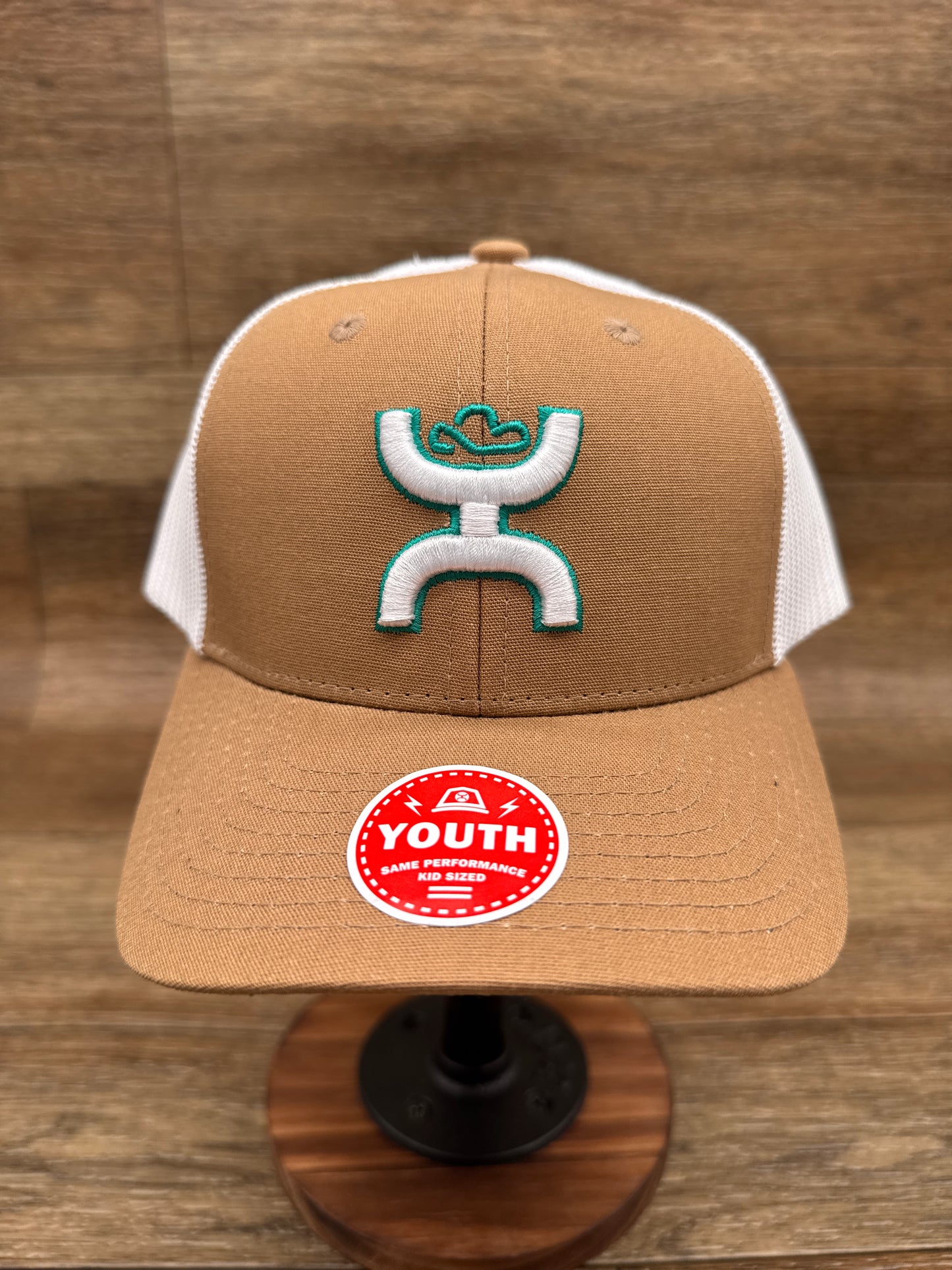 2206T-TNWH Youth Sterling Tan & White Cap by Hooey