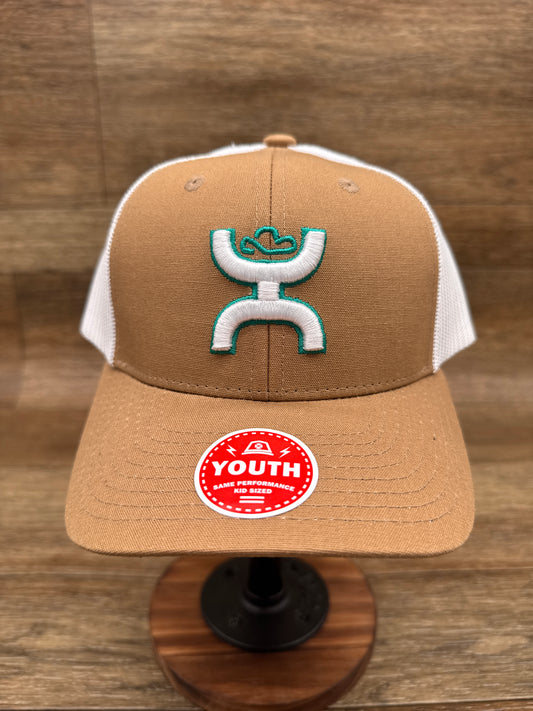 2206T-TNWH Youth Sterling Tan & White Cap by Hooey