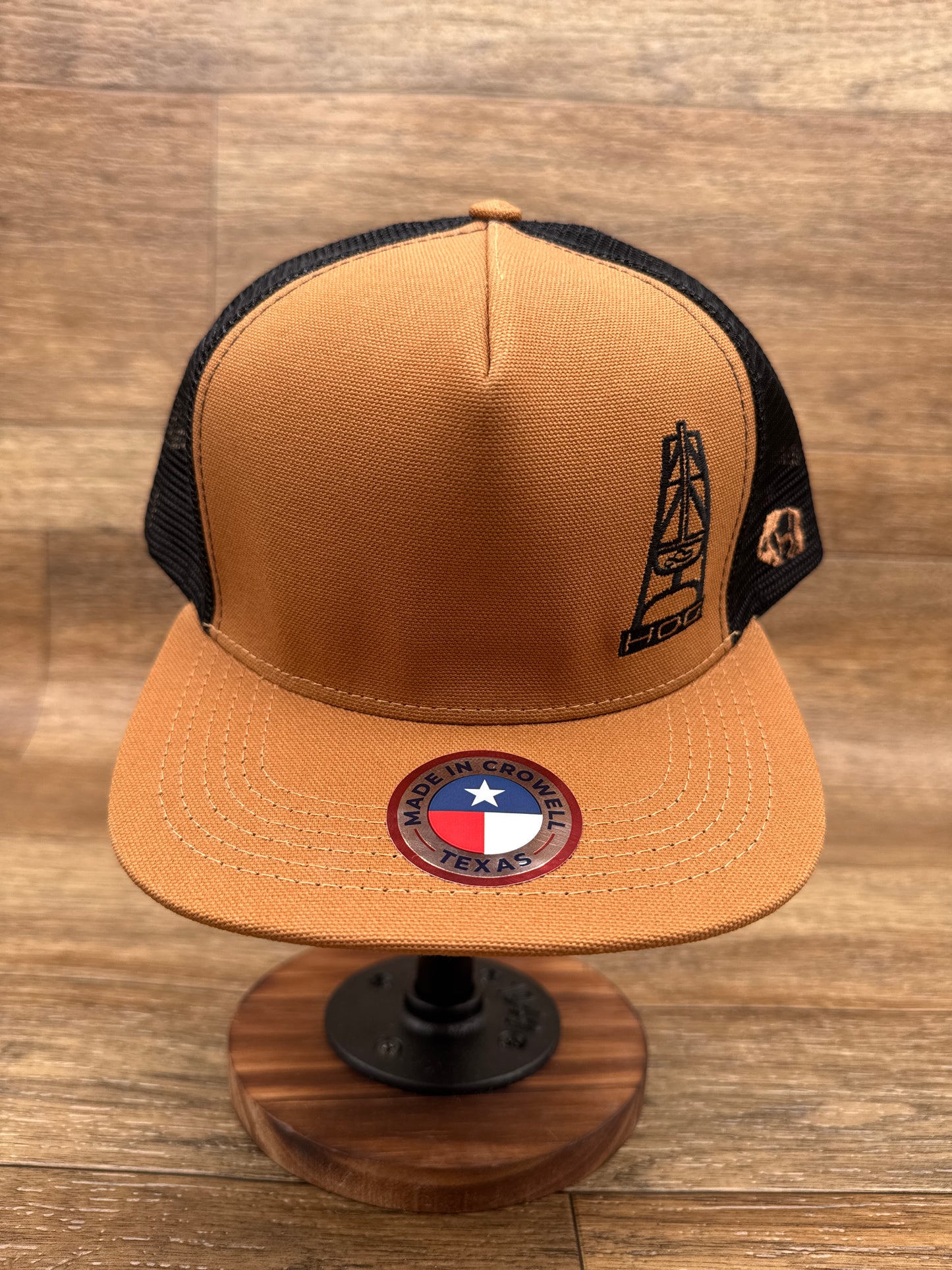 9713T-TNBK Hog Tan & Black Cap by Hooey