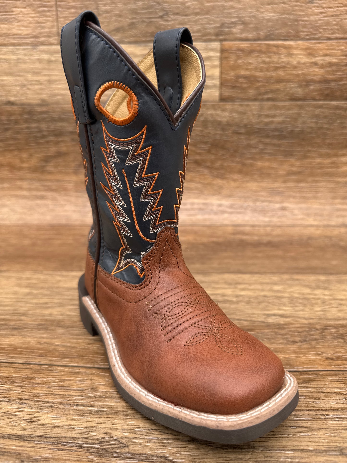 1506 Kid's El Paso Square Toe Western Boots by Smoky Mountain