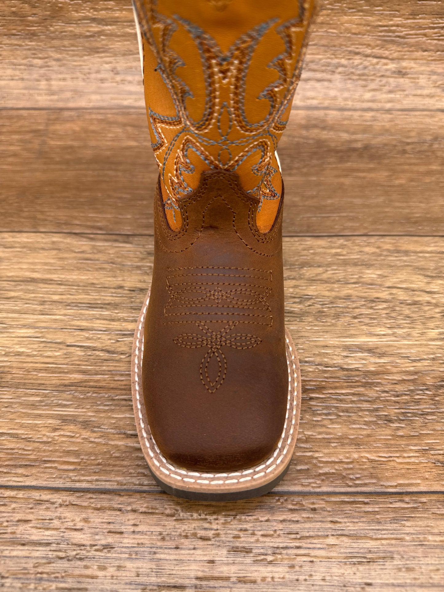 3516 Kid's Adobe Square Toe Western Boots by Smoky Mountain