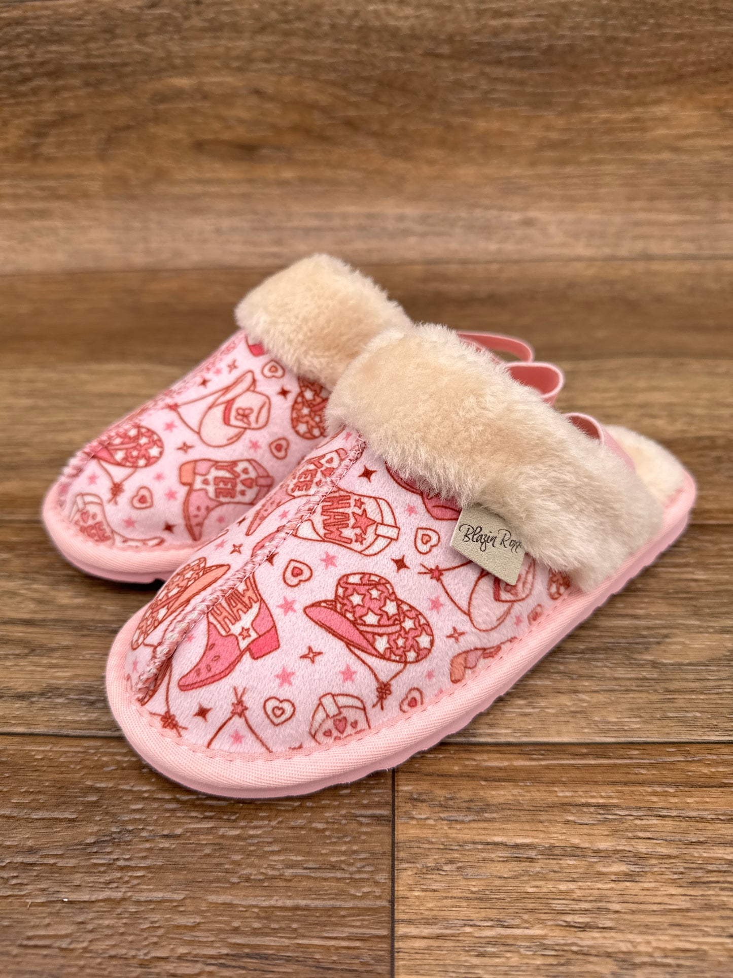 5739027 Youth Maddie Pink Slide Slippers by M&F Western Products