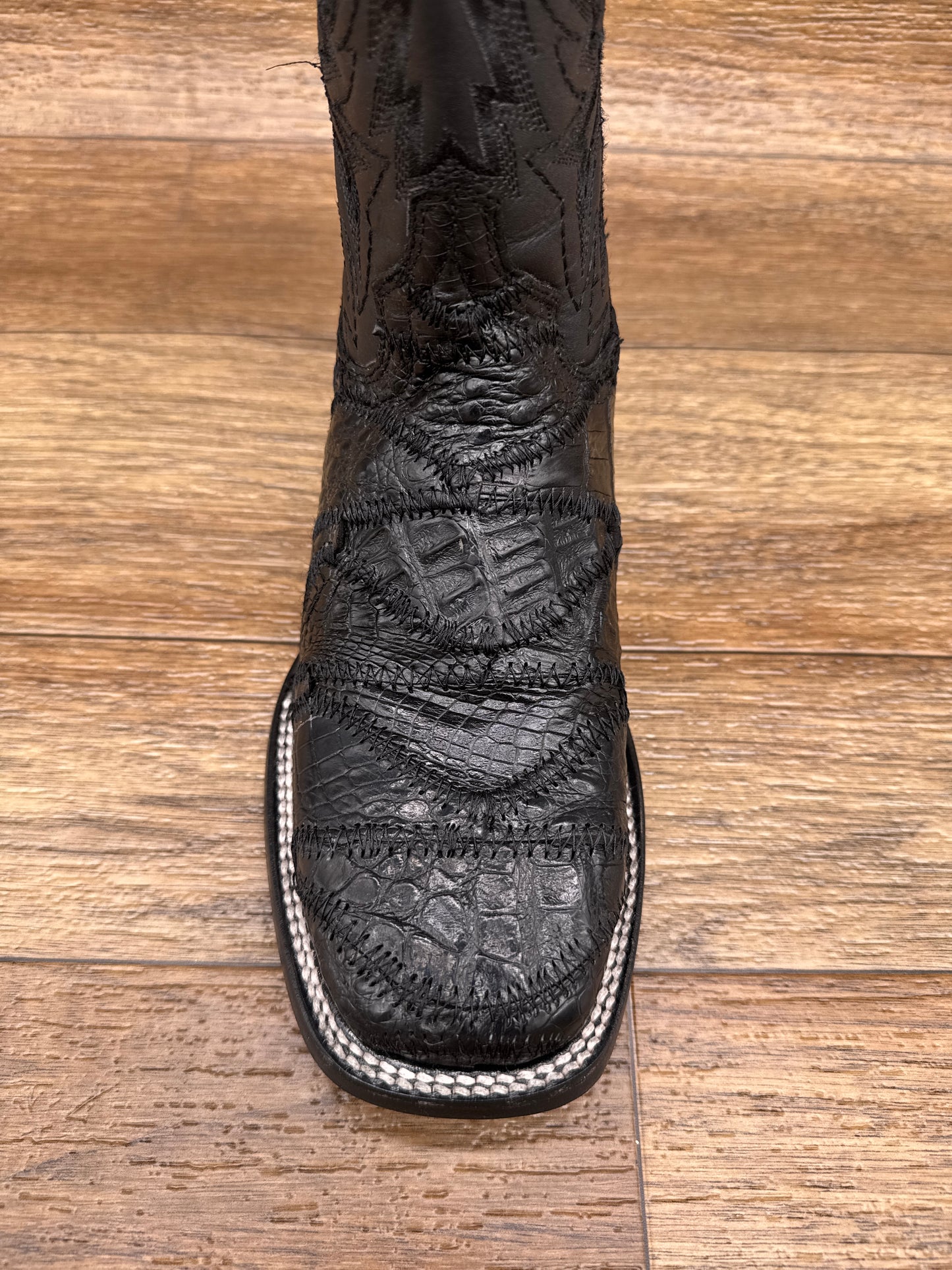 L8010 Men's Circle-G Patchwork Caiman Square Toe by Corral