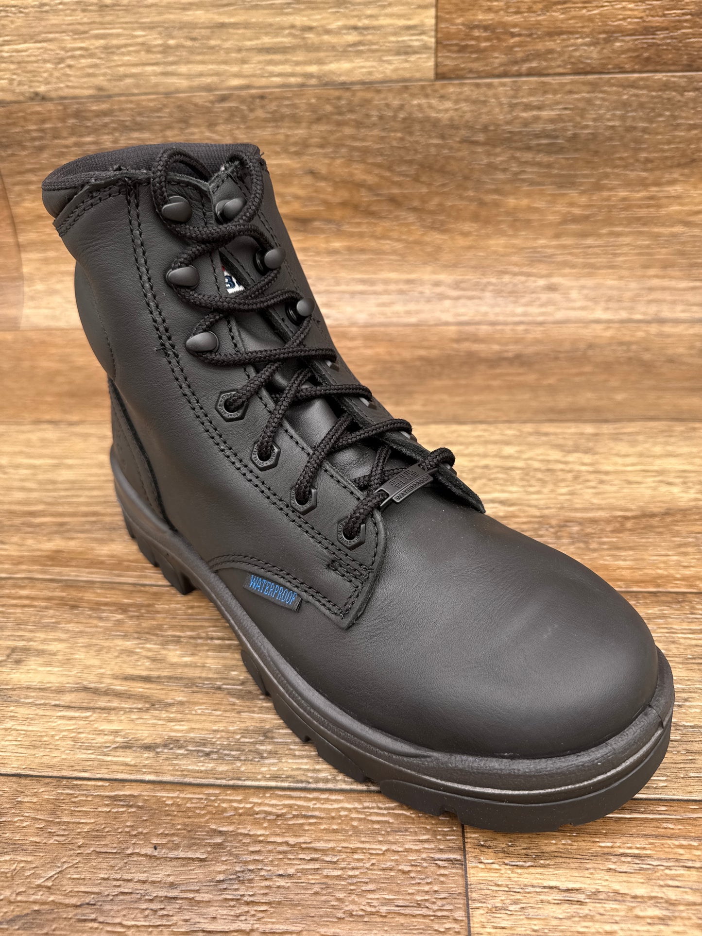810952 Men's Black Argyle Soft Toe Lace Up Work Boot by Steel Blue