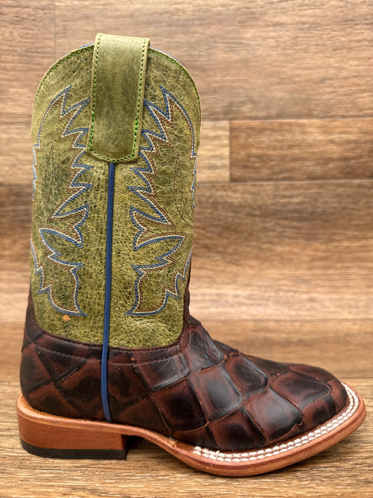 HPK1824 Kid's Filet of Fish Square Toe Western Boots by Horse Power