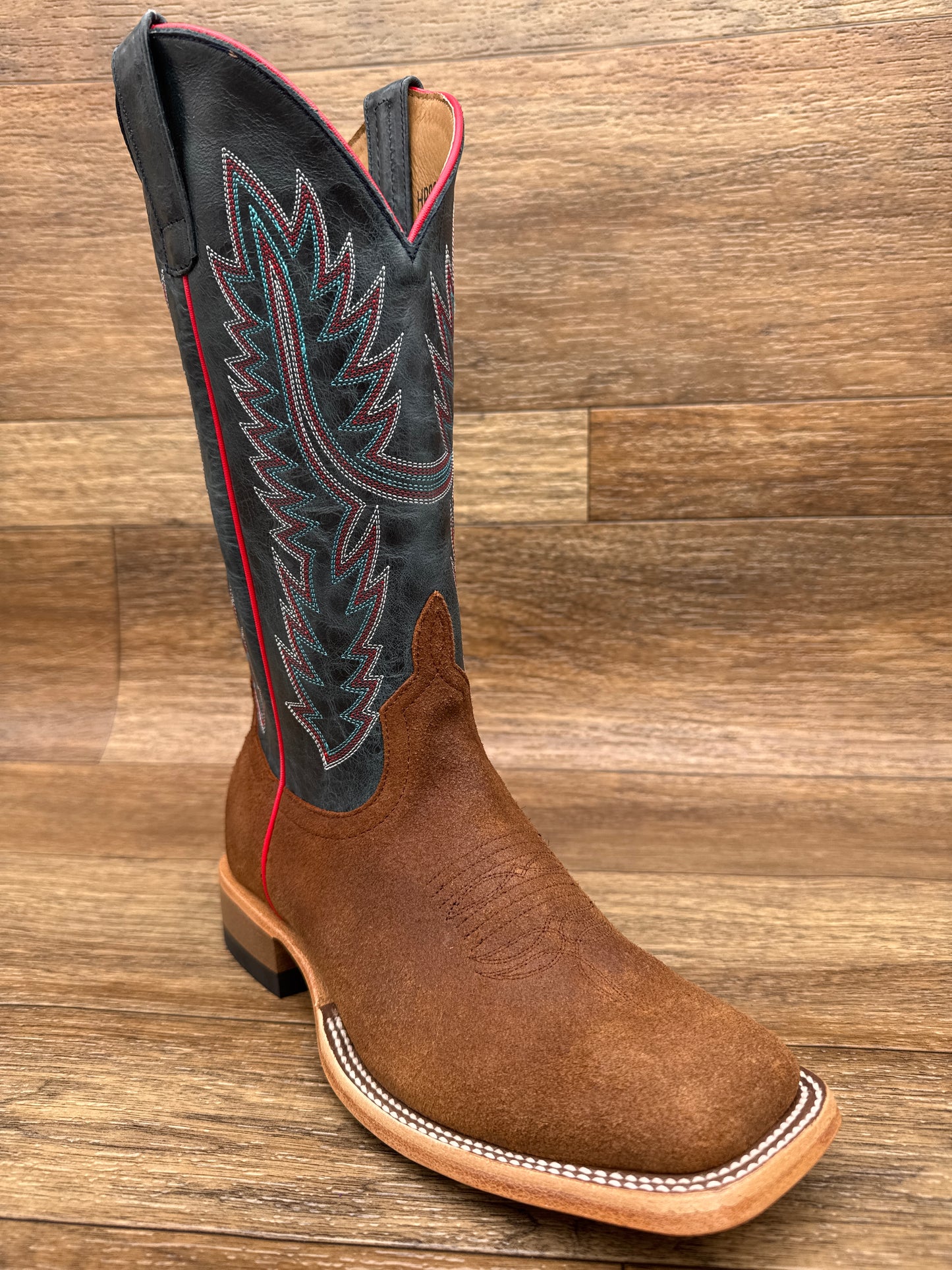 HP8079 Men's Old Suede Vamp Square Toe Western Boot by Horse Power