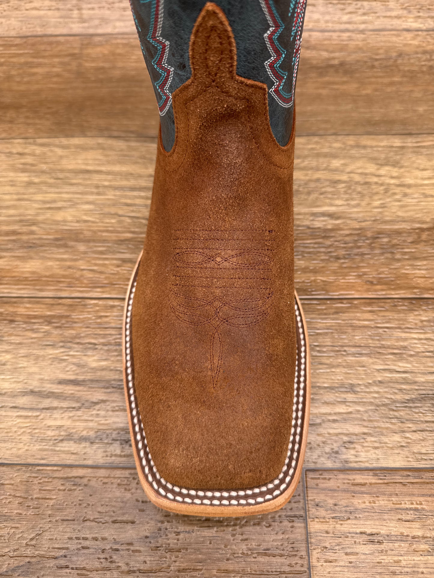 HP8079 Men's Old Suede Vamp Square Toe Western Boot by Horse Power