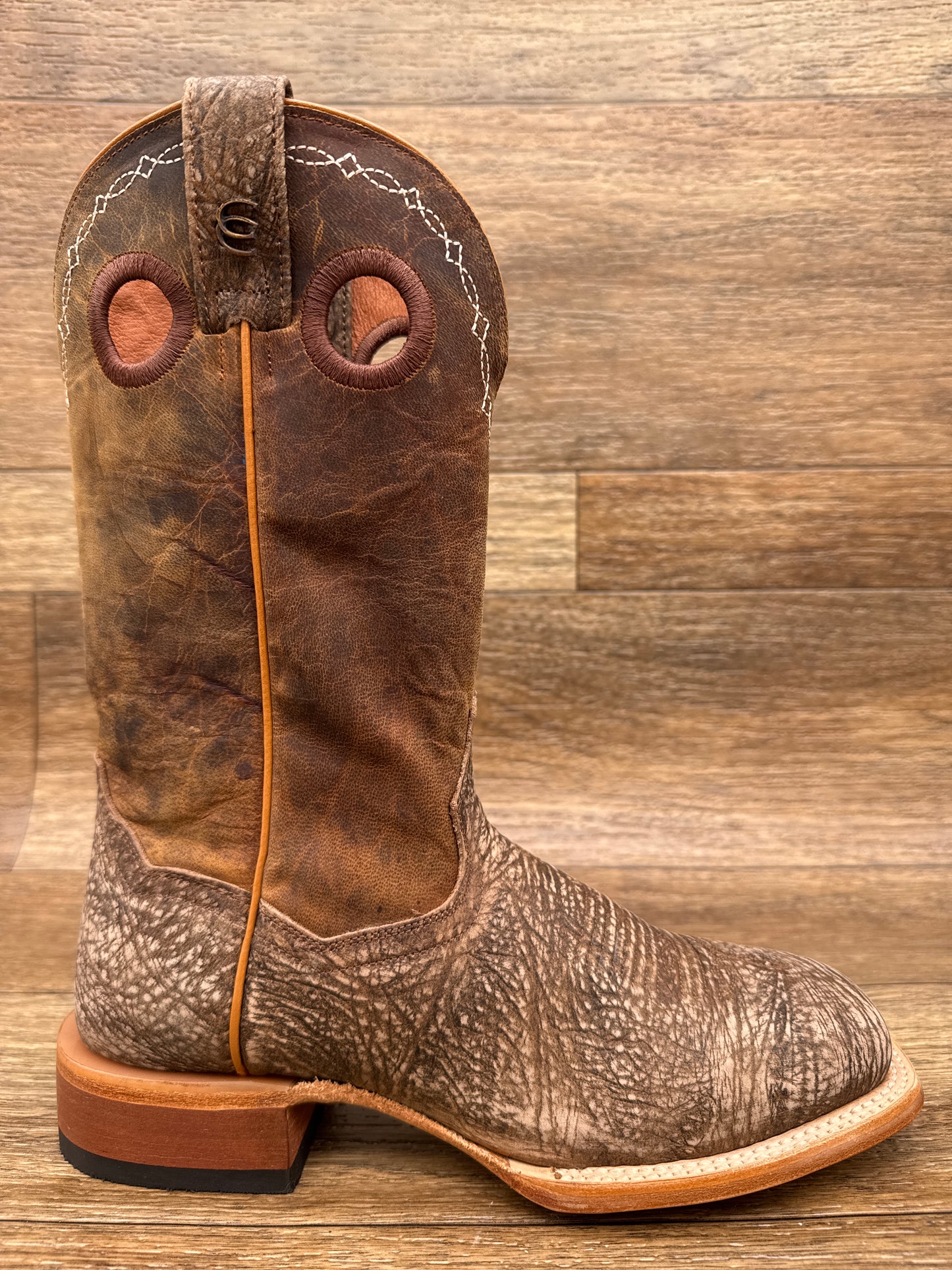 DP5036 Men's Murray Genuine Bison Square Toe Western Boots by Dan Post