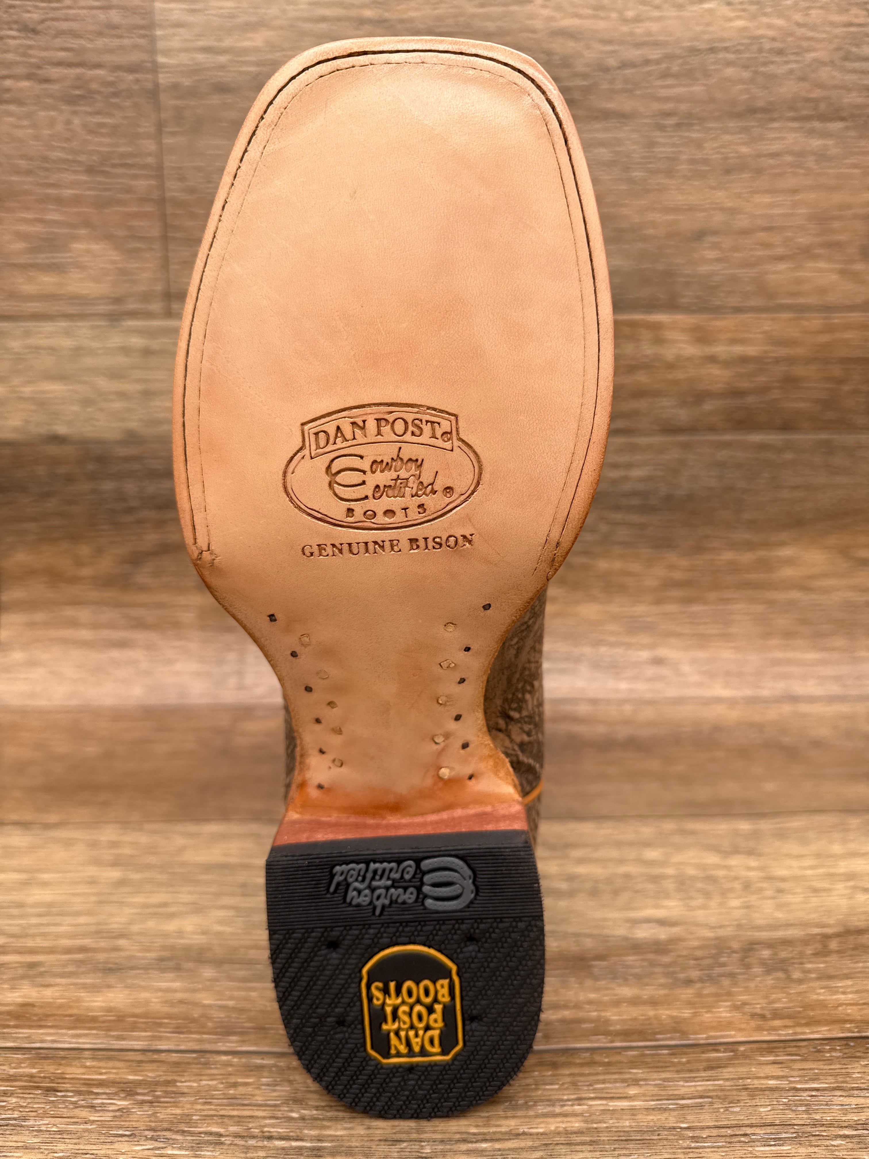 DP5036 Men's Murray Genuine Bison Square Toe Western Boots by Dan