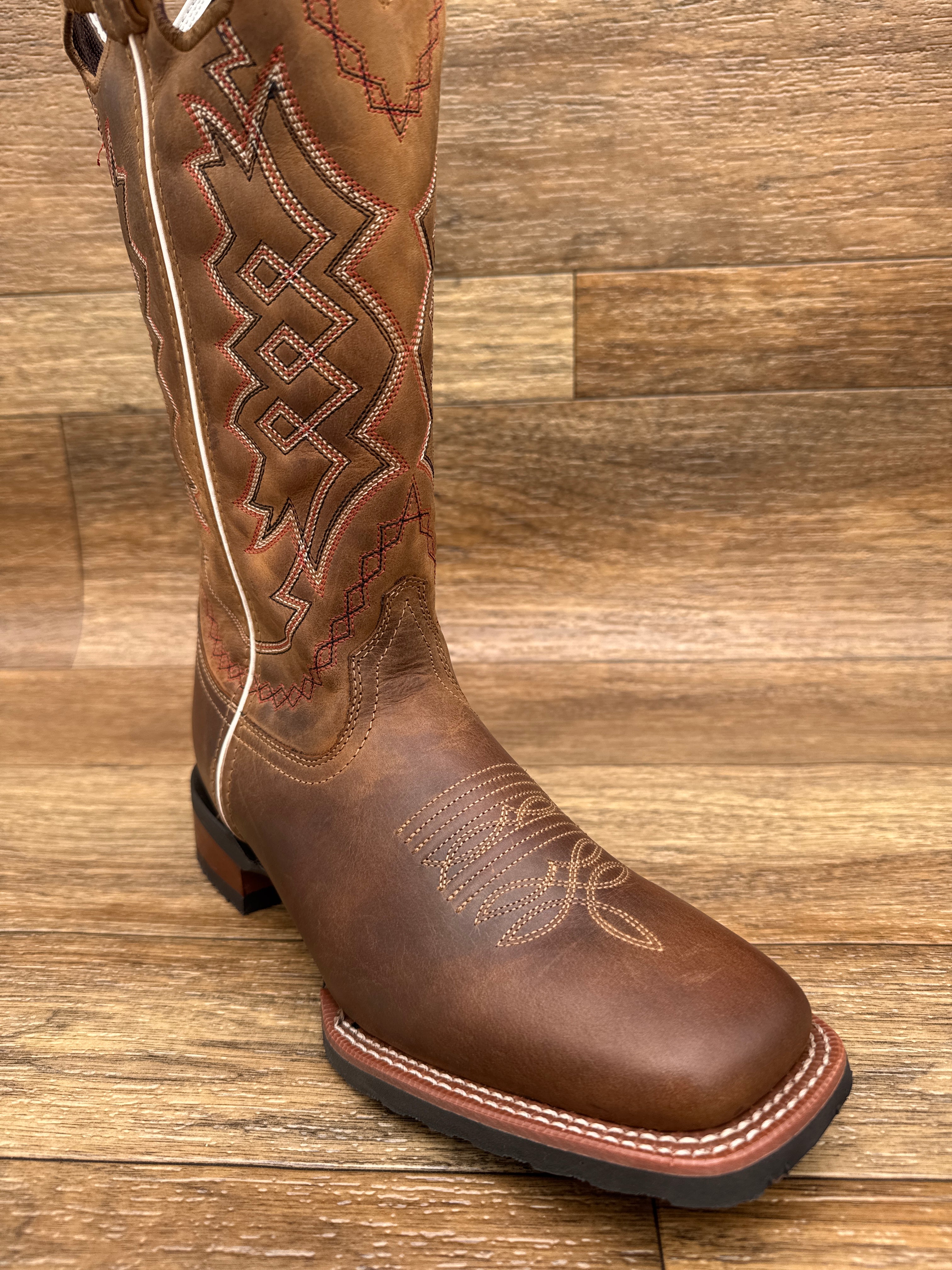 8039 Men's Highway Man Square Toe Leather Boot by Laredo – Rushing
