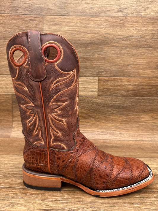 L8009 Men's Circle-G Patchwork Caiman Square Toe by Corral