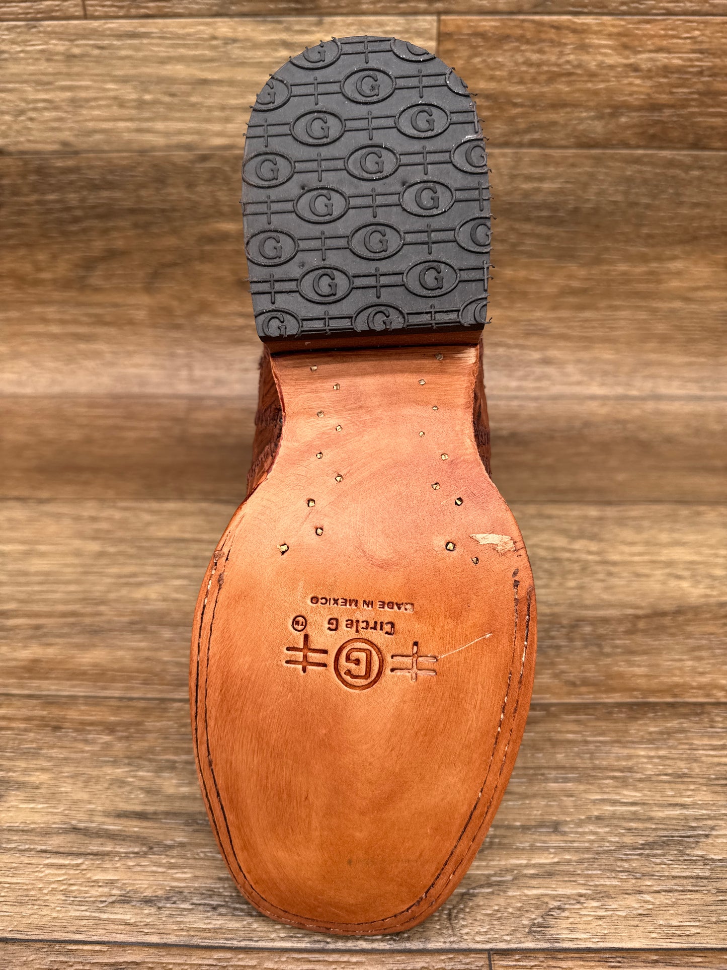 L8009 Men's Circle-G Patchwork Caiman Square Toe by Corral