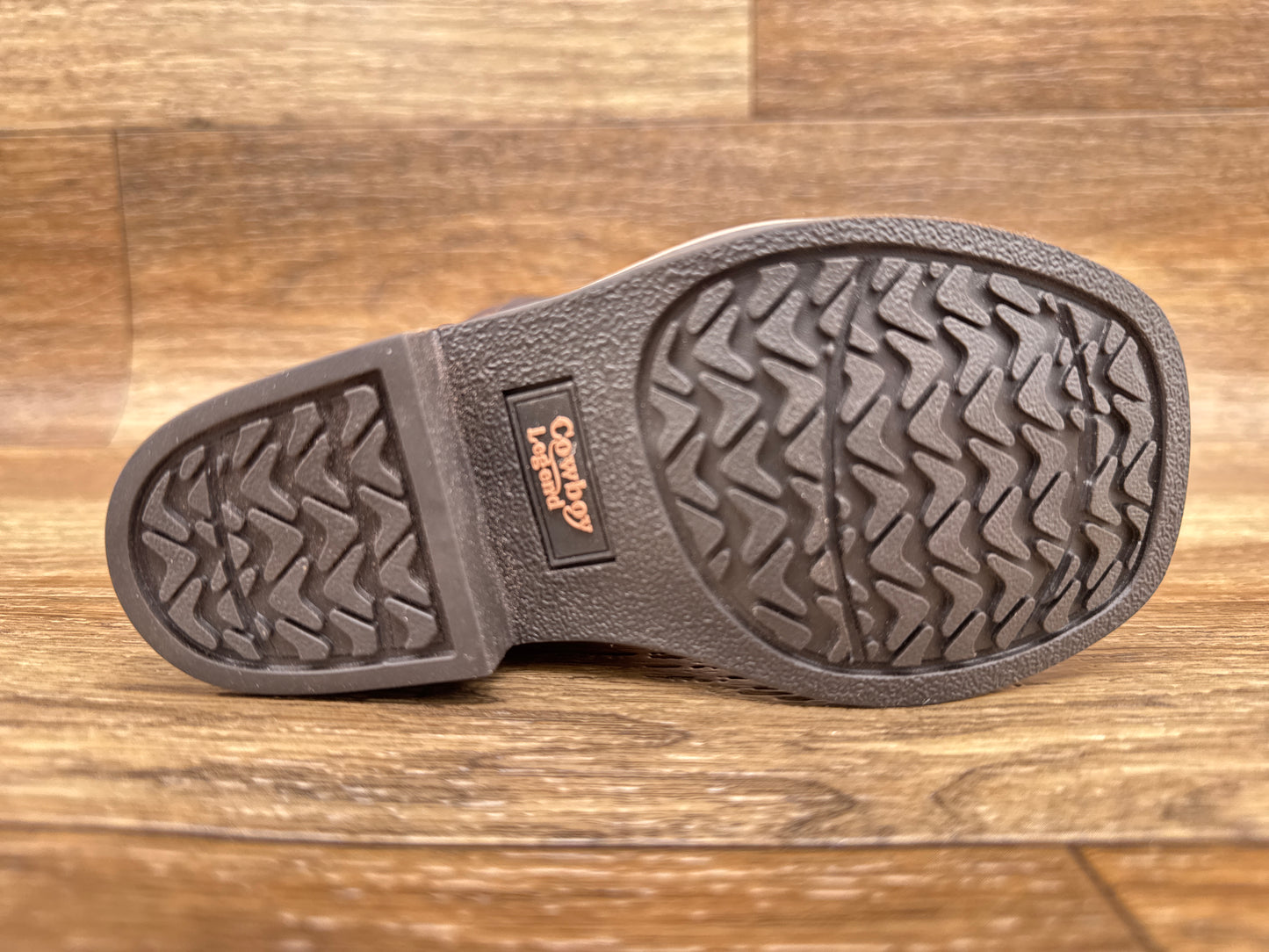 88530K Kid's Tan Embossed Leather Western Boots by Crazy Cowboy