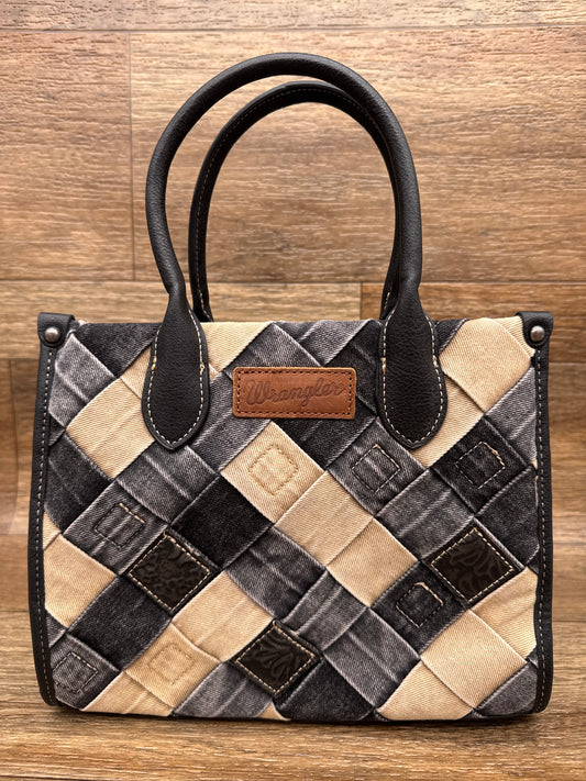 WG210-8120S Wrangler Woven Denim Concealed Carry Crossbody by Montana West