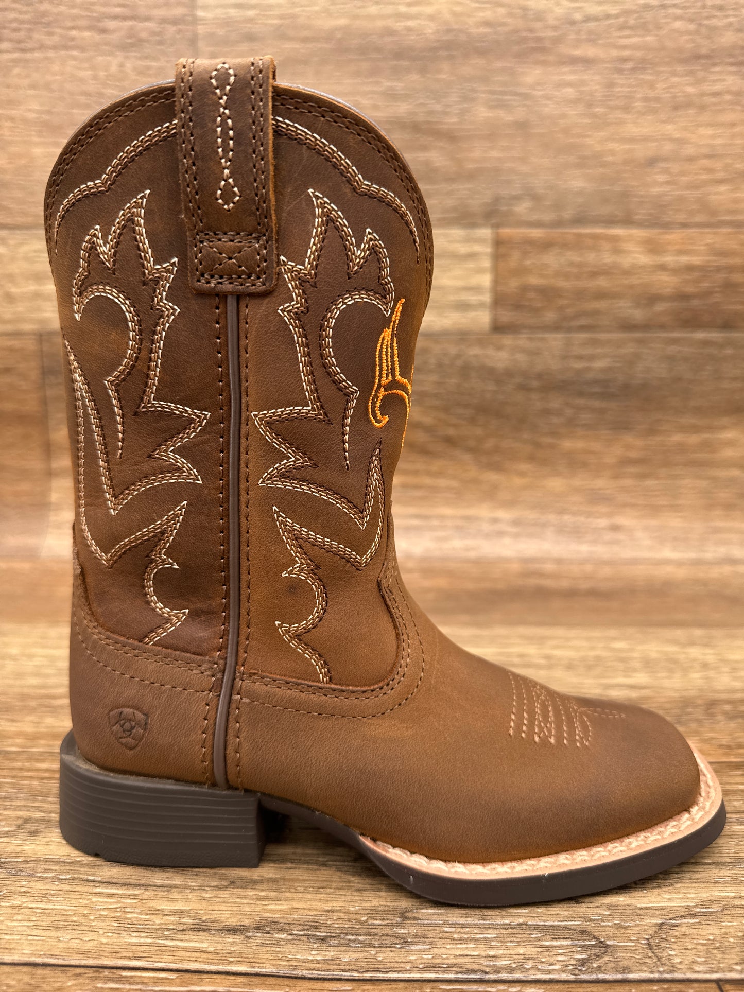 10074193 Kid's Deer Ridge Square Toe Western Boot by Ariat