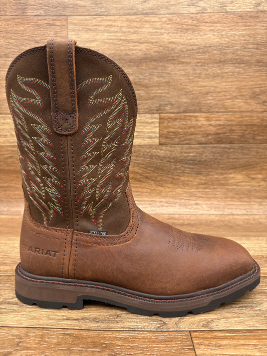 10021108 Men's Groundbreaker Square Steel Toe Work Boot by Ariat