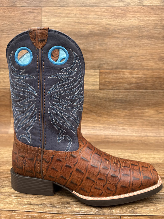 10074192 Kid's Knox Square Toe Western Boot by Ariat